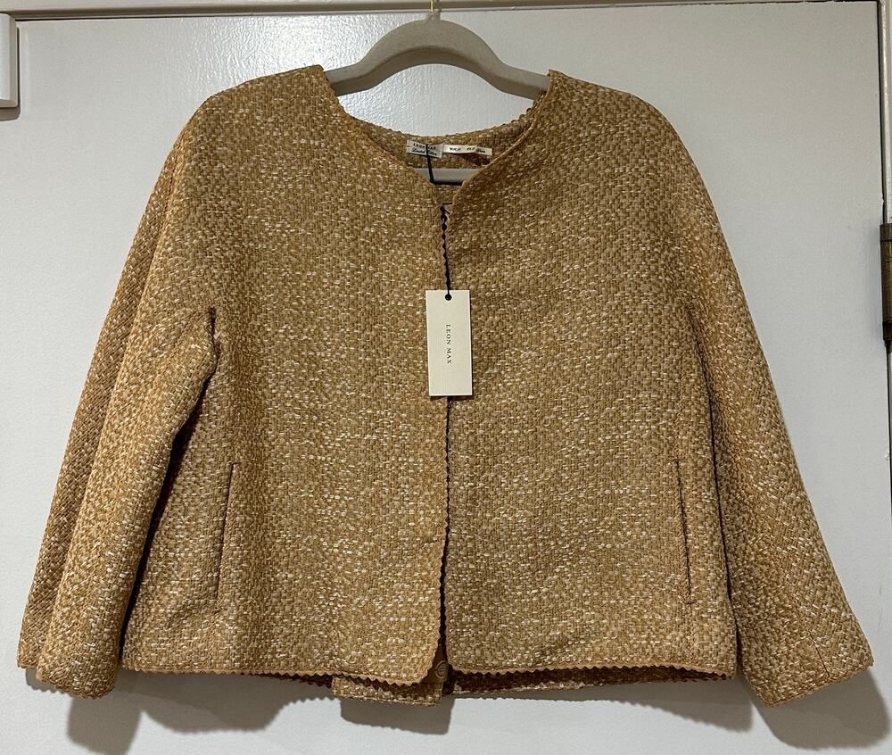 Leon Max Jacket Camel Size 10 NWT Stylish